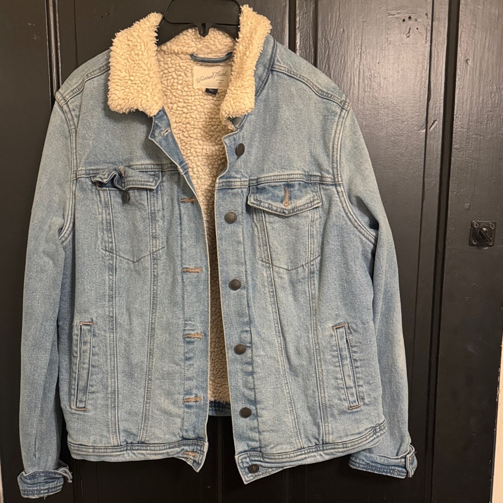 Universal Thread denim Sherpa-Lined Jacket